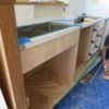 木製造作キッチンと洗面化粧台