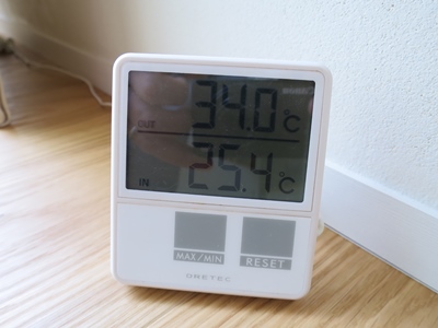家の内外温度差